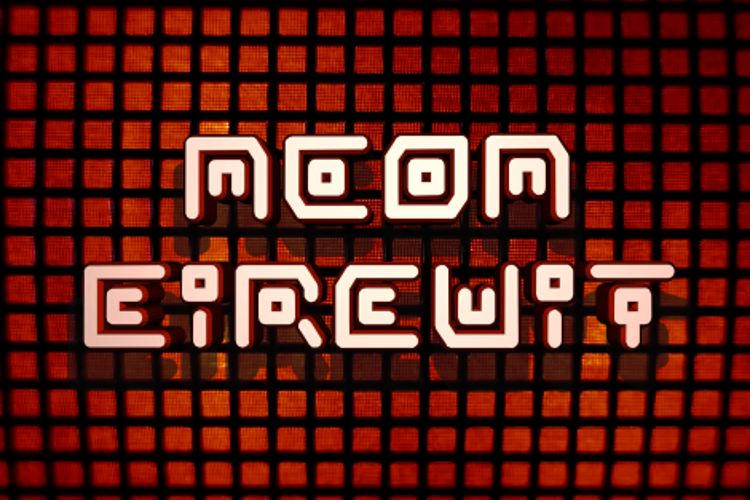 Neon Circuit Font