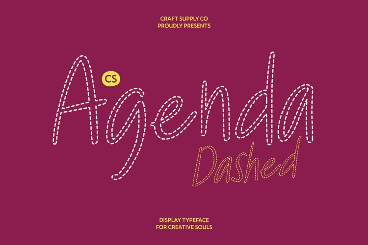 Preview of CS Agenda Dashed Font