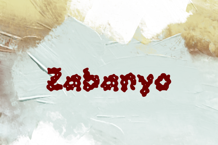 Preview of z  Zabanyo Font