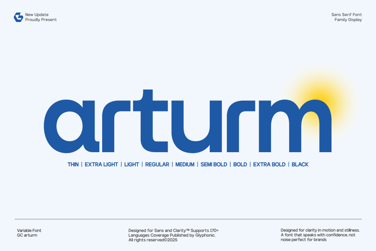 Preview of GC arturm Font