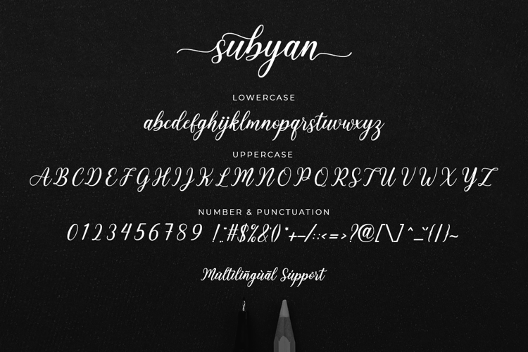 subyan Font