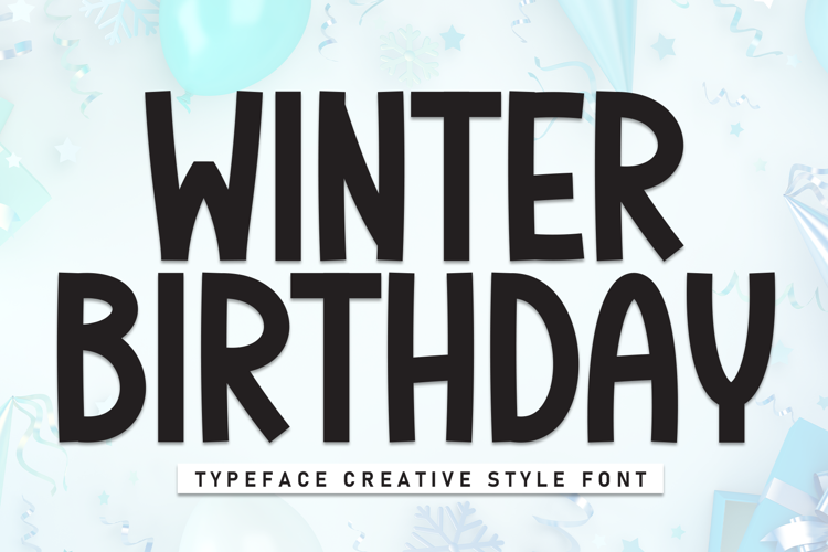 Preview of Winter Birthday Font