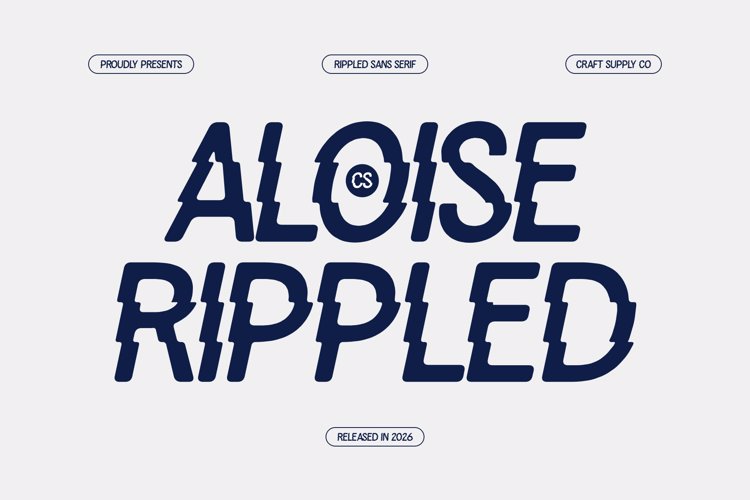 Preview of CS Aloise Rippled Font