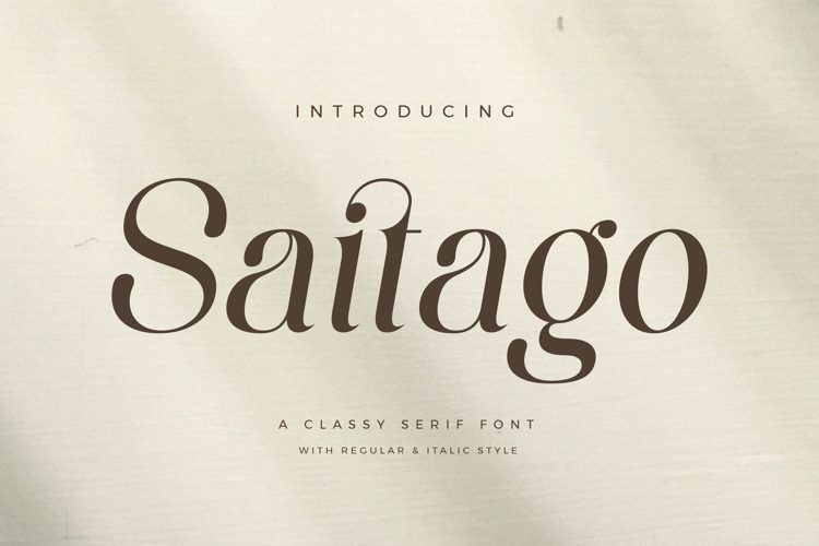 Preview of Saitago Font