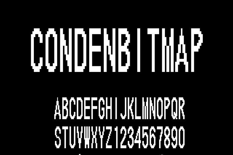 CondenBitmap Font
