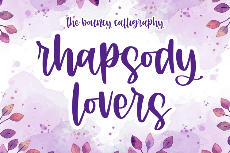 Rhapsody lovers Font