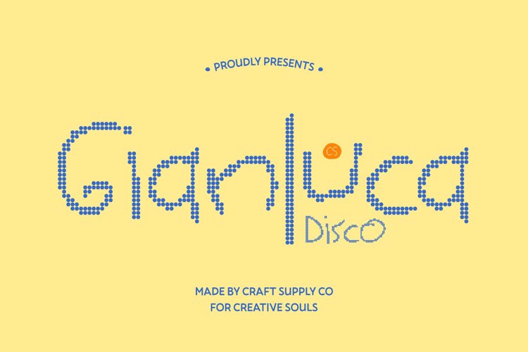 Preview of CS Gianluca Disco Font