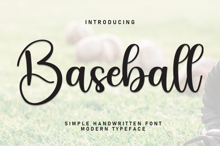 Preview of Baseball Font