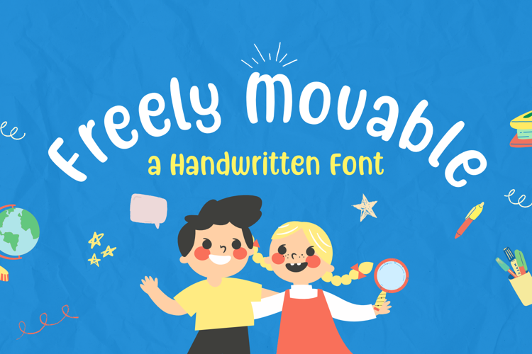 Freely Movable Font