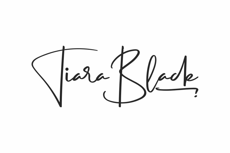 Tiara Black Font