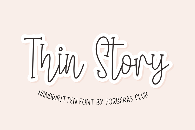 Thin Story Font
