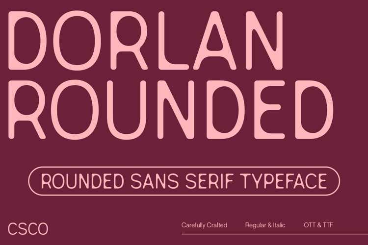 Dorlan Rounded Font