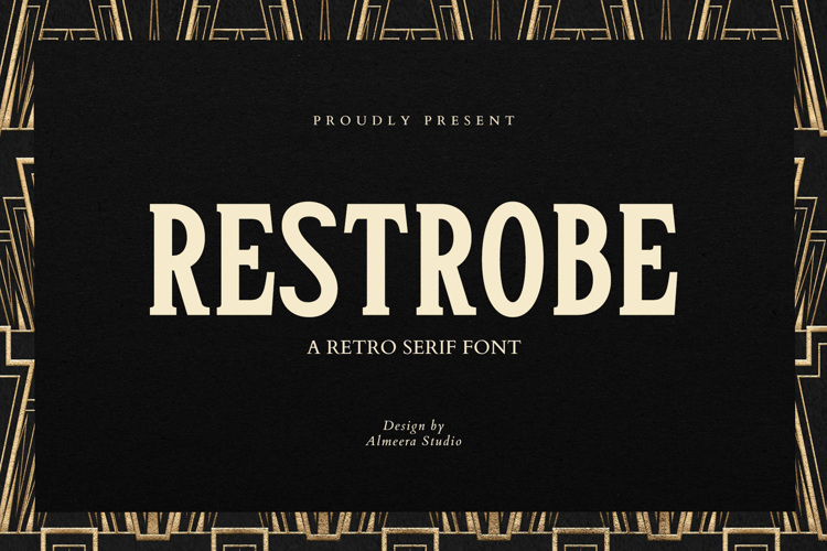 Preview of Restrobe Font