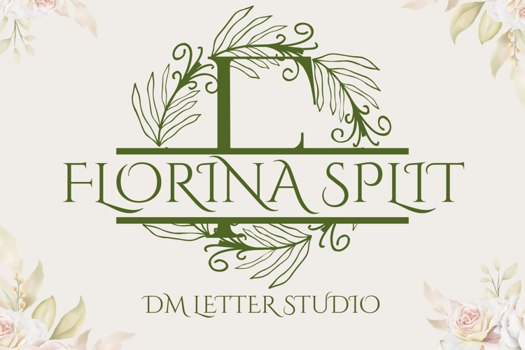Preview of Florena Split Font