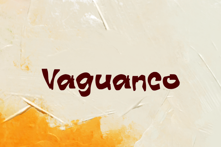 Preview of v Vaguanco Font