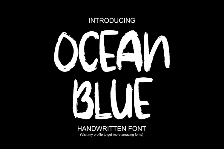 Ocean Blue Font