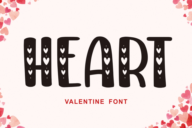 Preview of HEART Font