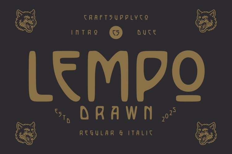 Preview of CS Lempo Drawn Font