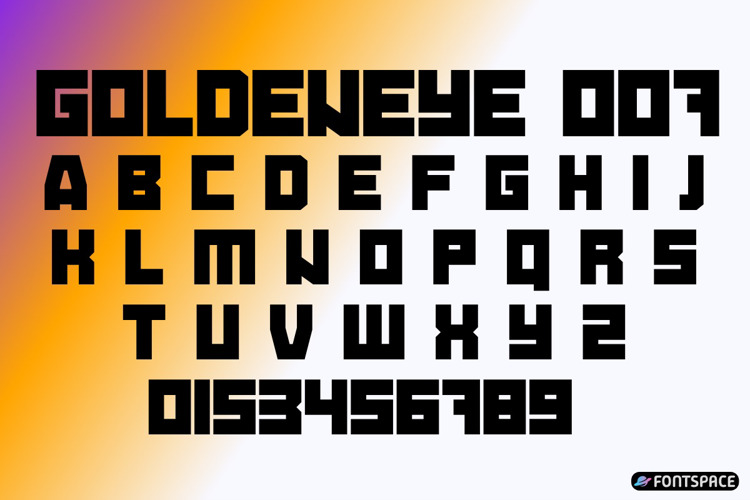 Preview of Goldeneye 007 Font