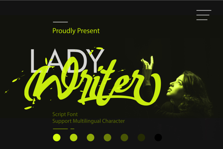 Lady Writer Font