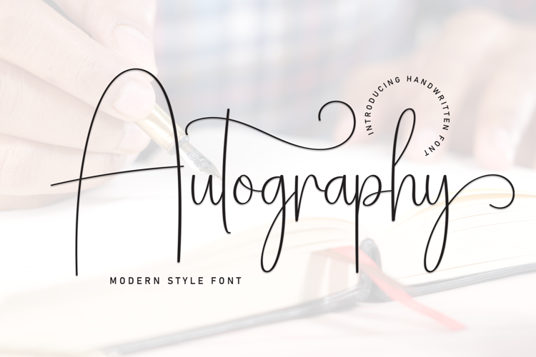 Preview of Autography Font