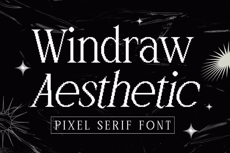 Preview of Windraw Aesthetic Font