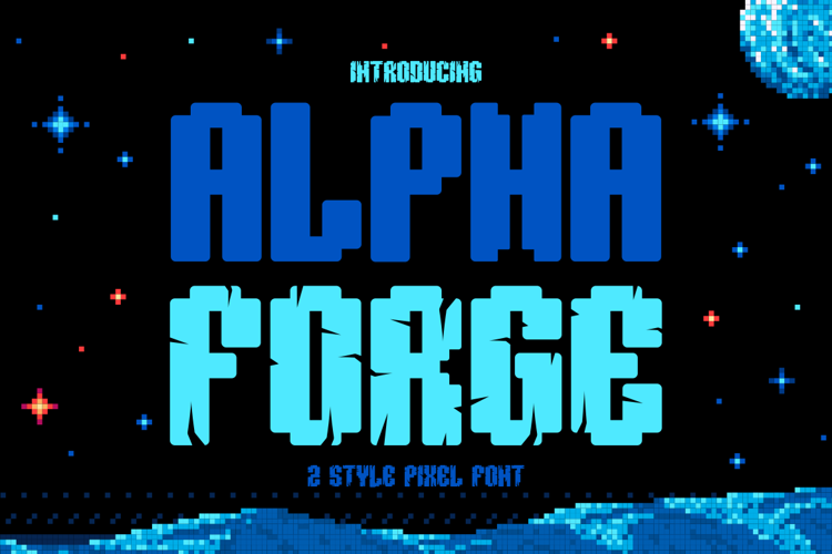 Preview of Alpha Forge Font