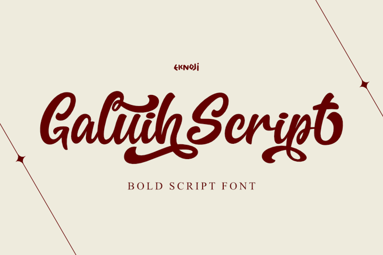 Galuih Script Font