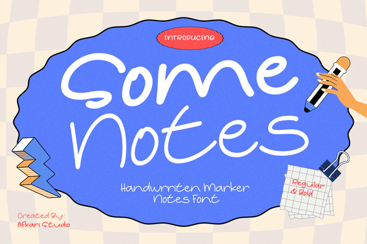 Preview of Some Notes Font