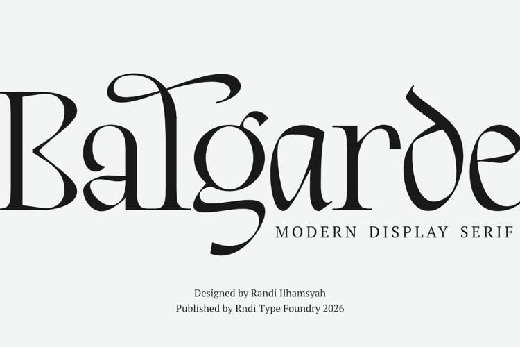 Preview of Balgarde Serif Font