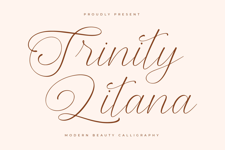 Preview of Trinity Litana VERSION Font
