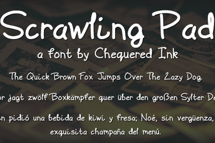 Scrawling Pad Font