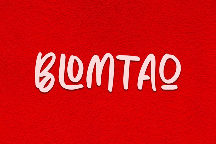Preview of BLOMTAO Font