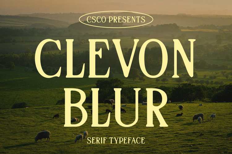Preview of Clevon Blur Font