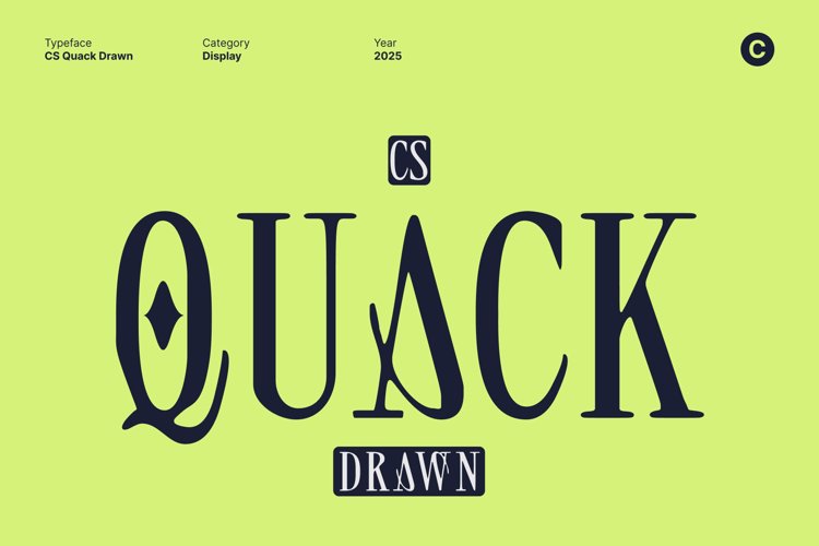 Preview of CS Quack Drawn Font