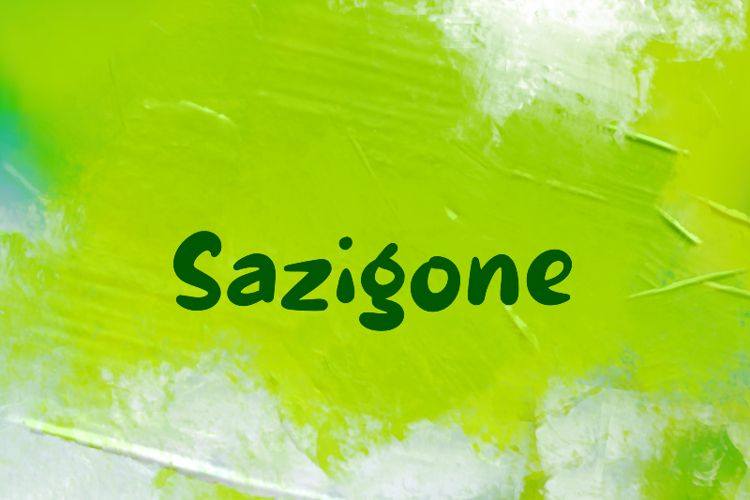 s Sazigone Font