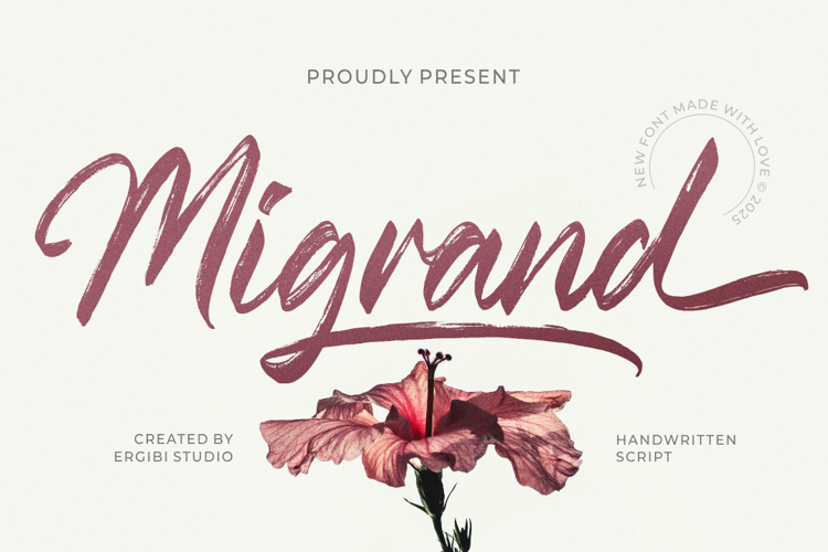 Preview of Migrand Font