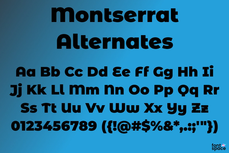 Montserrat Alternates Font