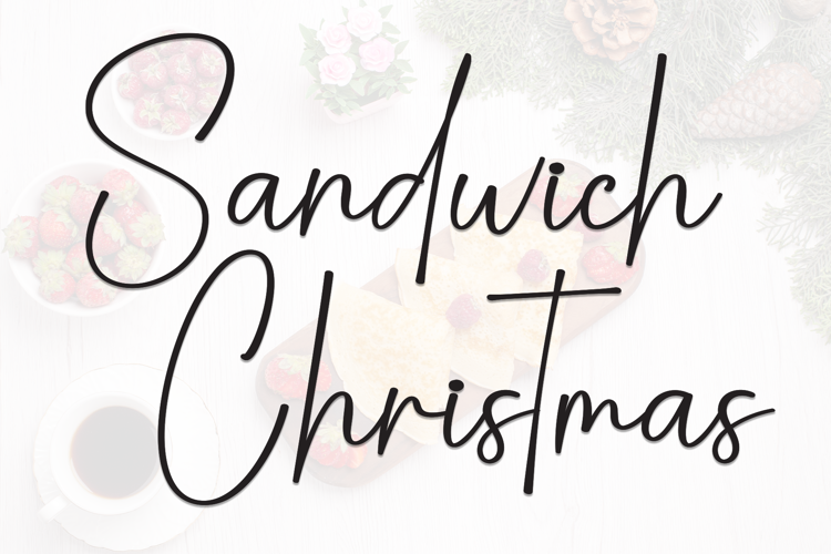 Sandwich Christmas Font