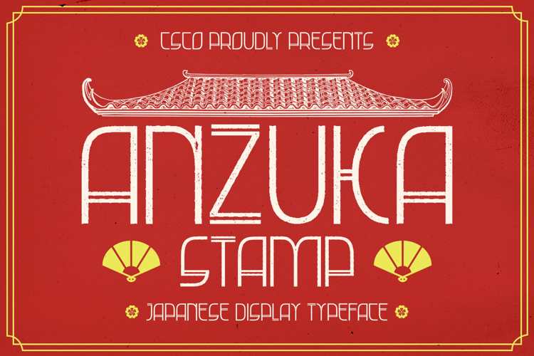 Anzuka Stamp Font