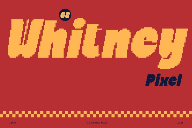 Preview of CS Whitney Pixel Font