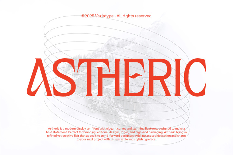 Preview of Astheric Font