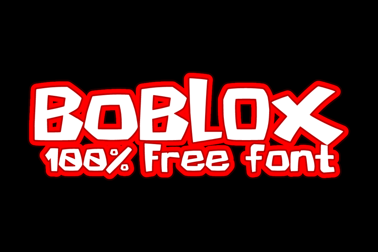 Boblox Classic Font