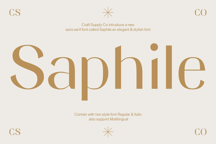 Saphile Font