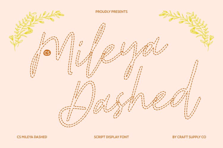 Preview of CS Mileya Dashed Font