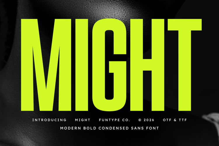 Preview of Might Font