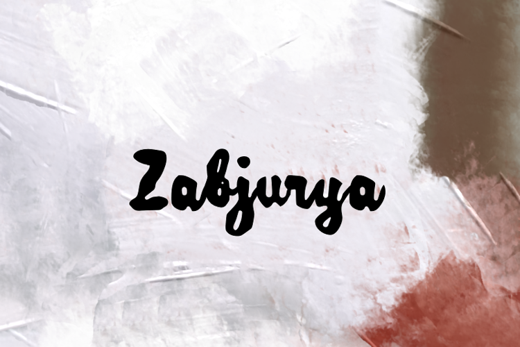 Preview of z  Zabjurya Font