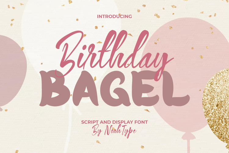 Birthday Bagel Script Font