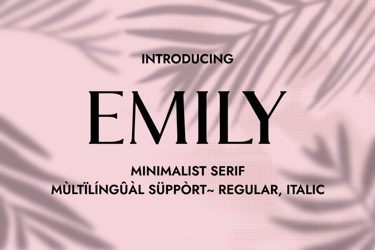 Preview of Emily Font