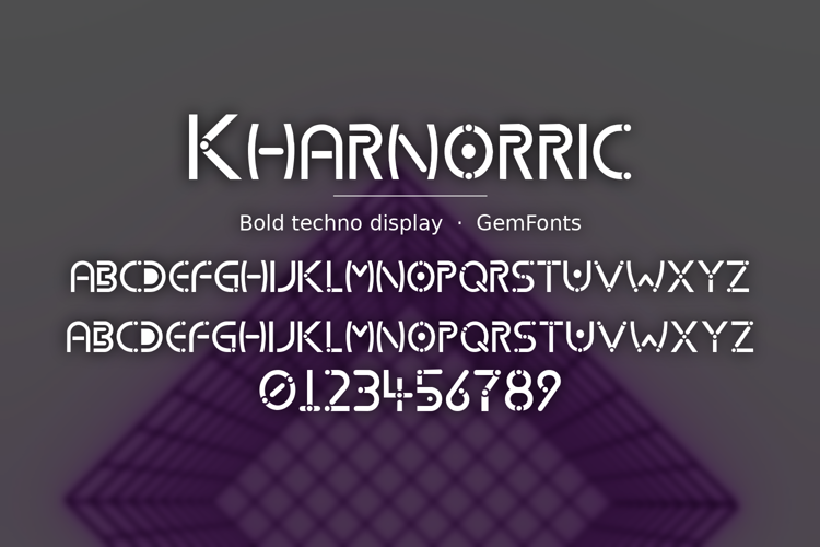 Preview of Kharnorric Font